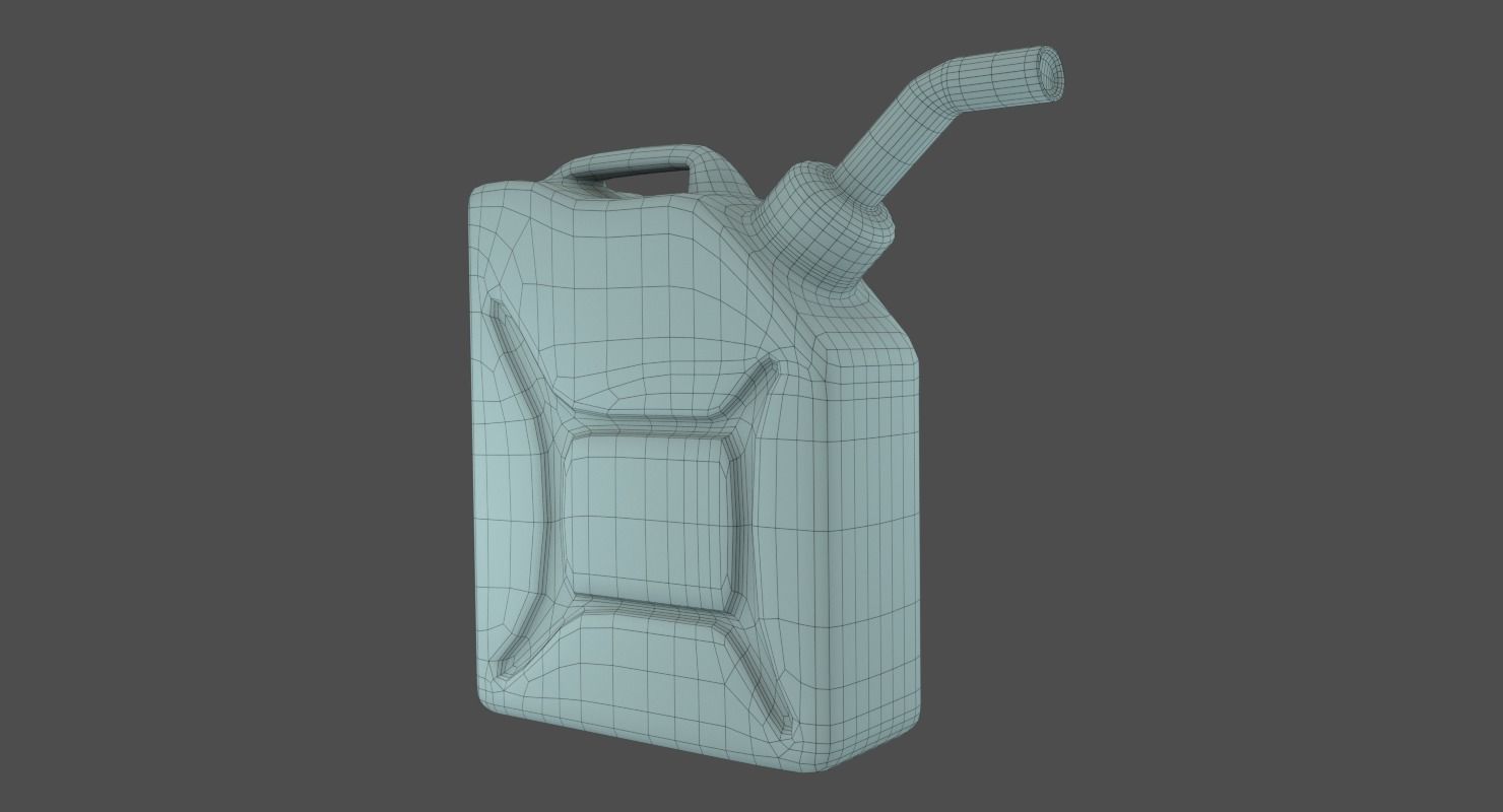 Jerry Can Low-poly 3D model_6