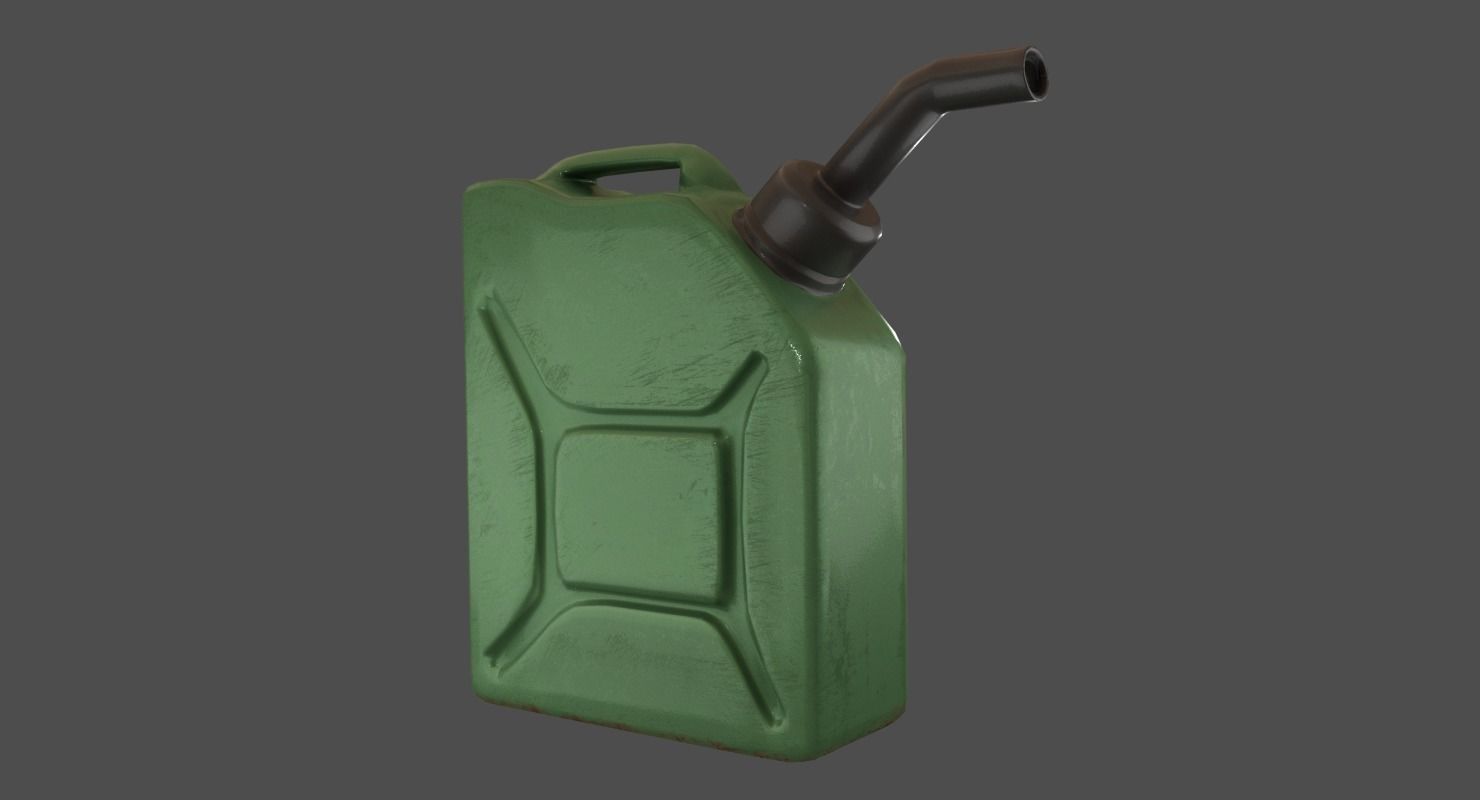 Jerry Can Low-poly 3D model_1