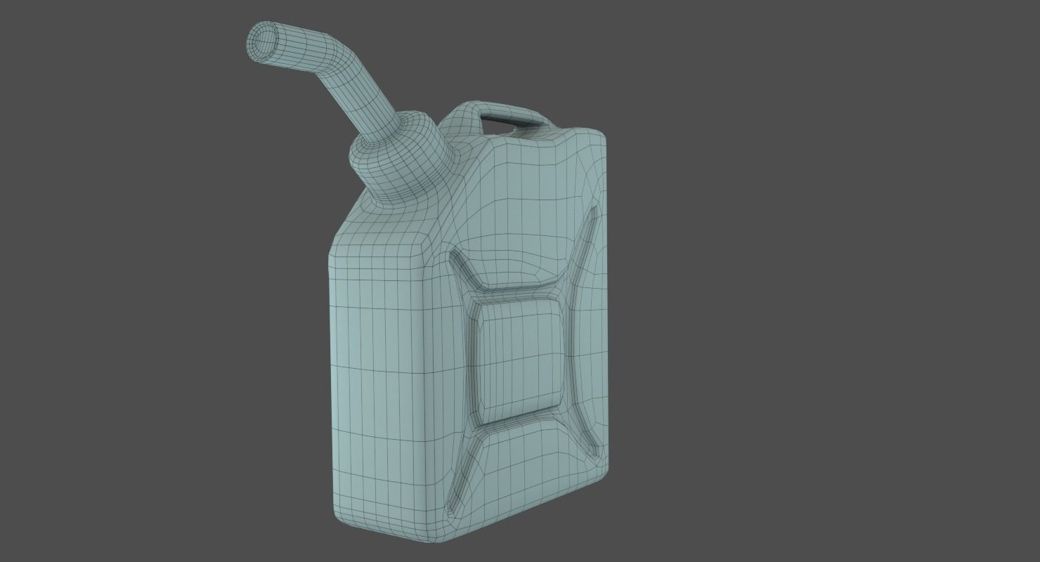 Jerry Can Low-poly 3D model_7