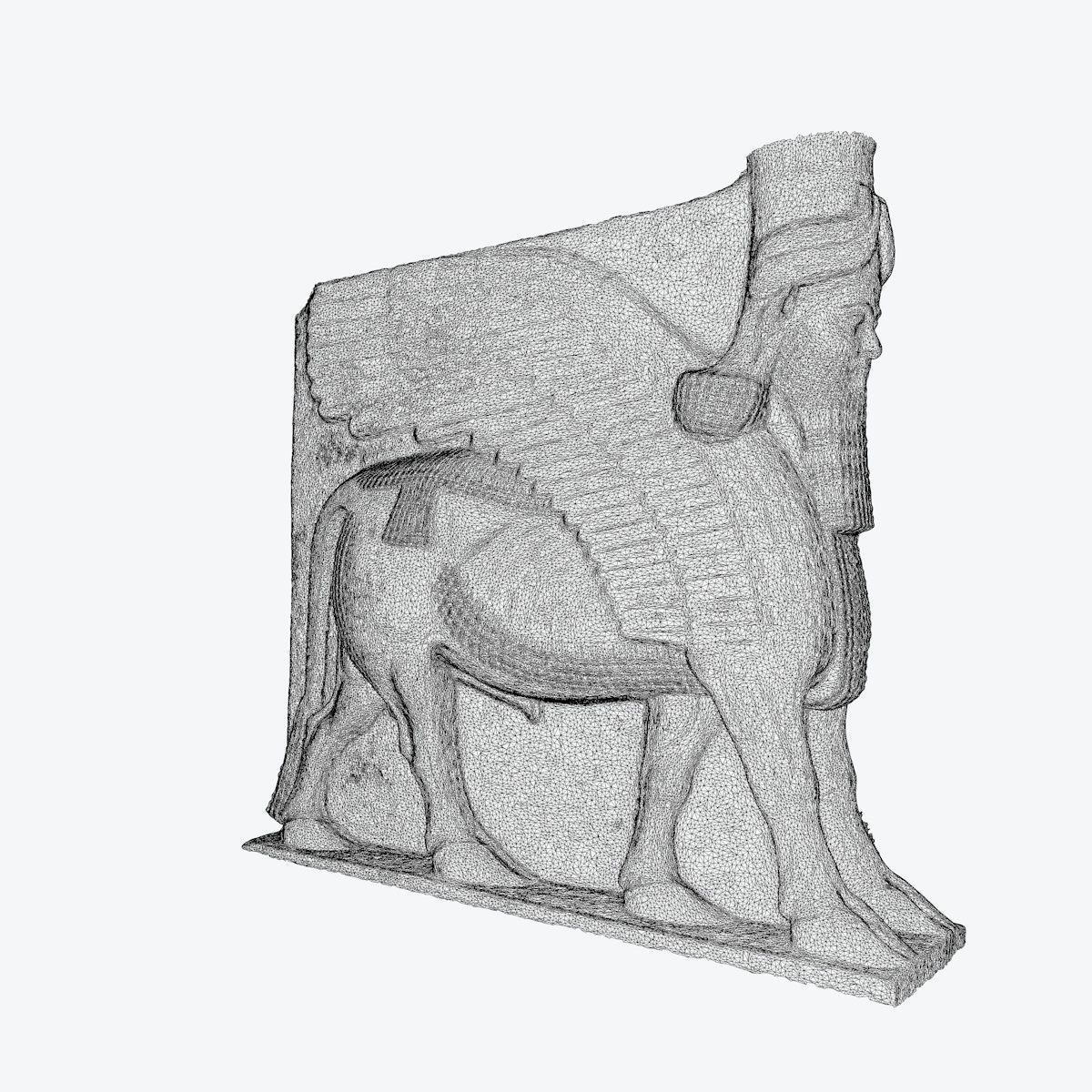 ASSYRIAN - WINGED BULL OF KORSABAD 3D model_3