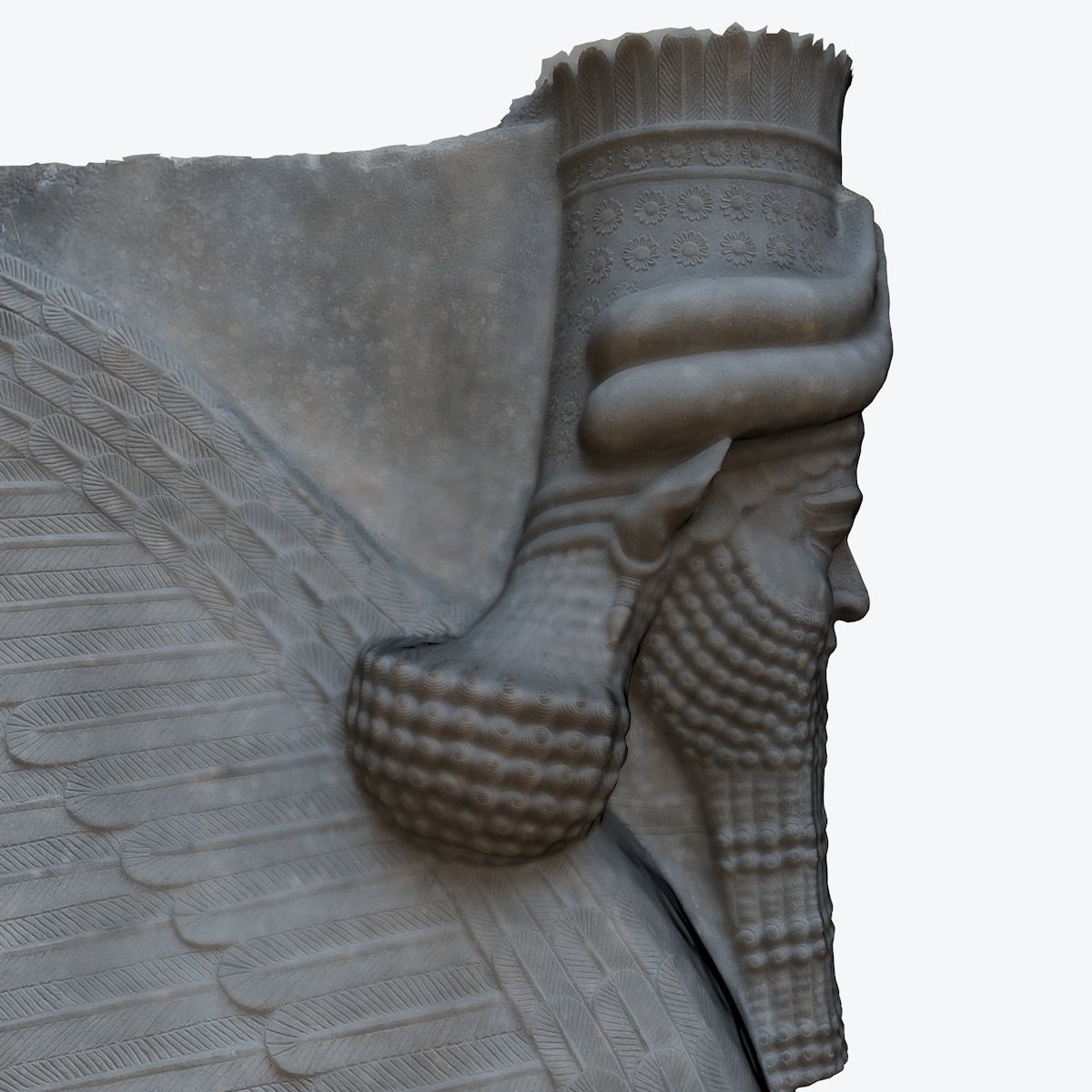 ASSYRIAN - WINGED BULL OF KORSABAD 3D model_17