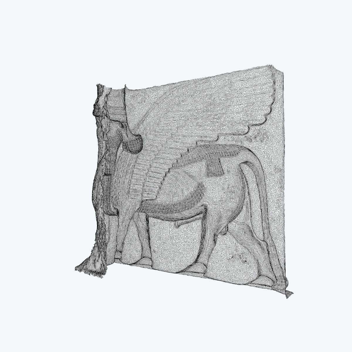 ASSYRIAN - WINGED BULL OF KORSABAD 3D model_103