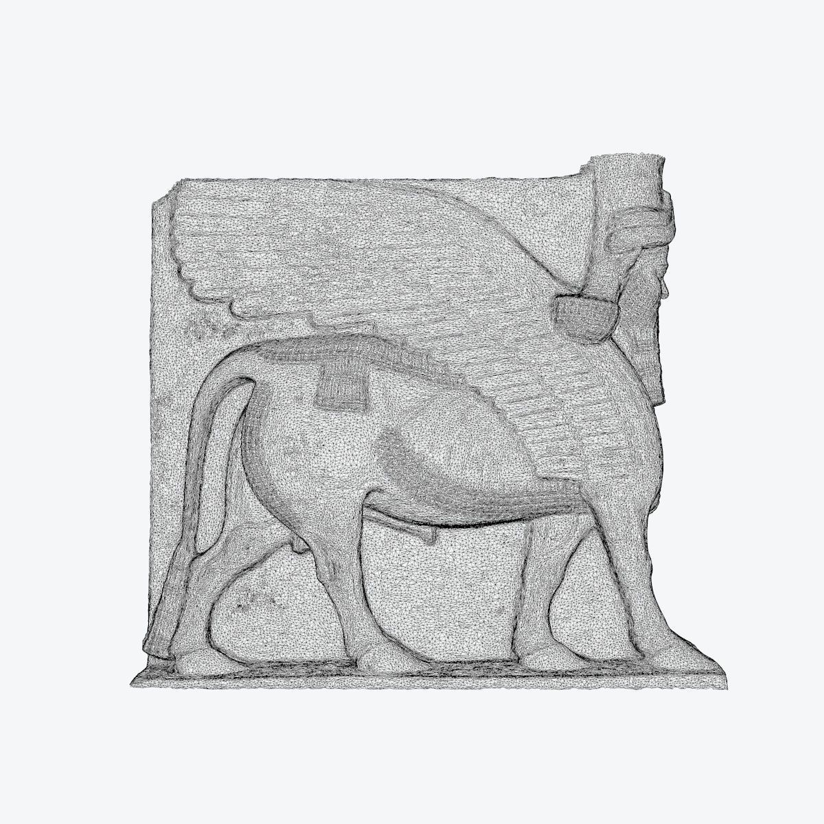 ASSYRIAN - WINGED BULL OF KORSABAD 3D model_106