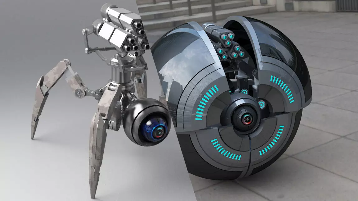 Spider Robot v2 3D model_0