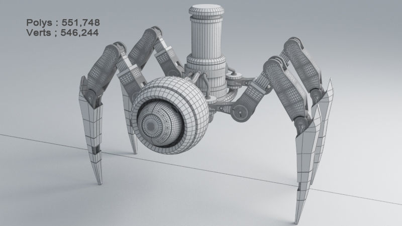 Spider Robot v2 3D model_11