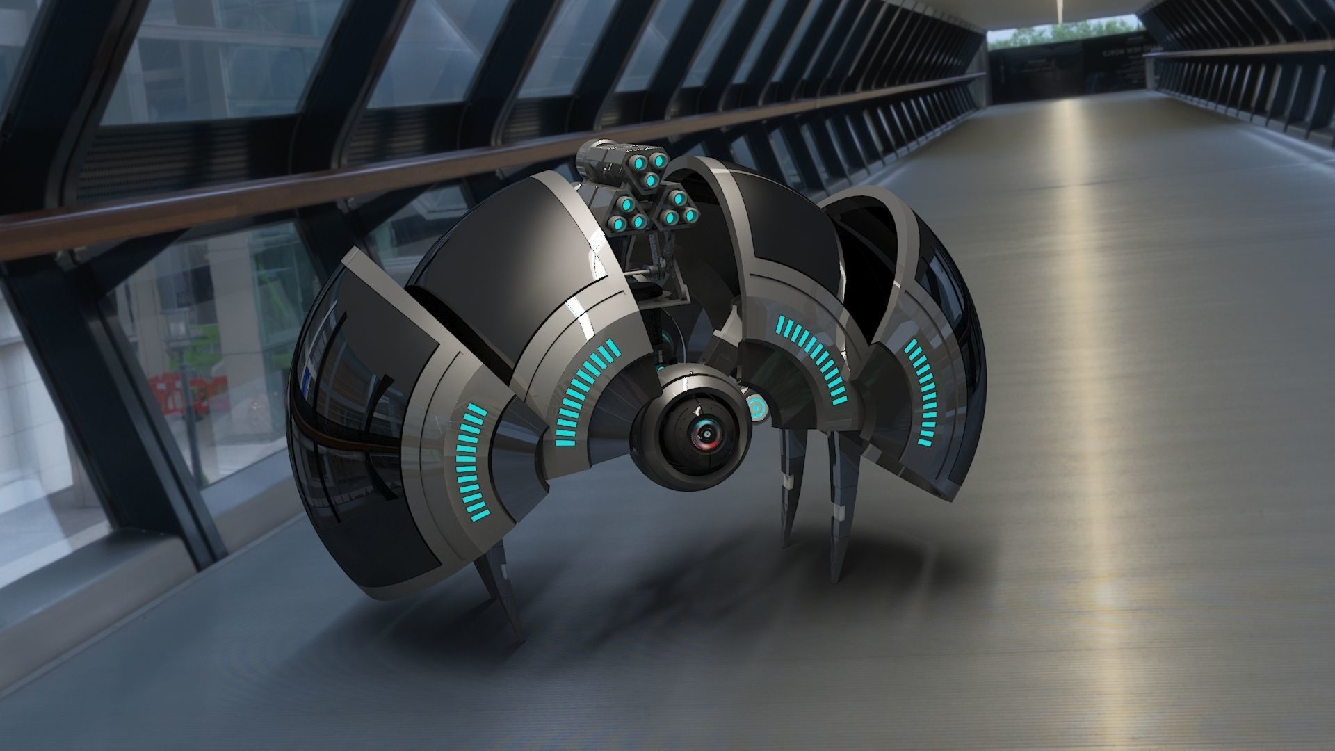 Spider Robot v2 3D model_2