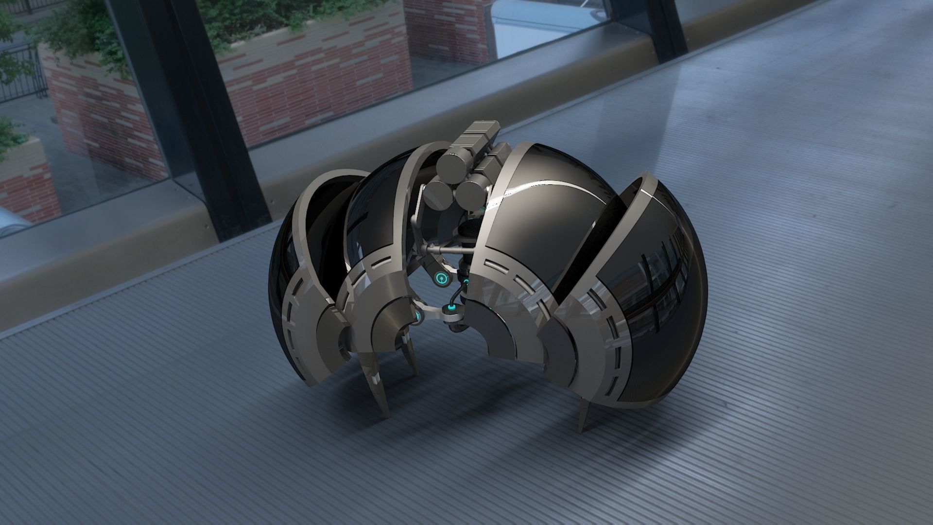 Spider Robot v2 3D model_3