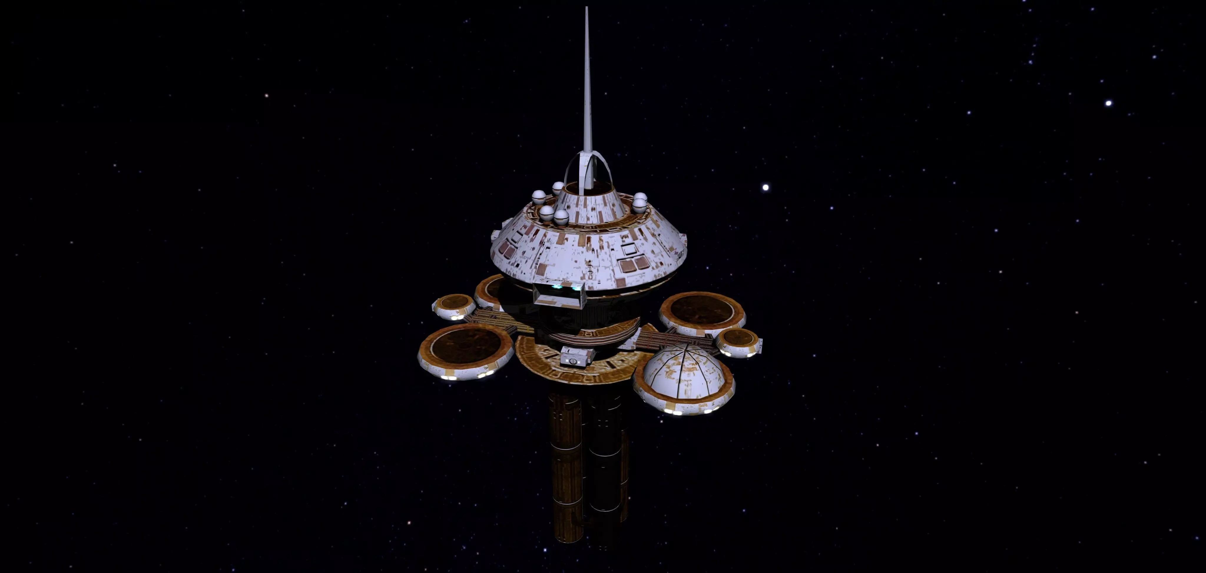 STAR TREK - REGULA SPACE STATION Low-poly 3D model