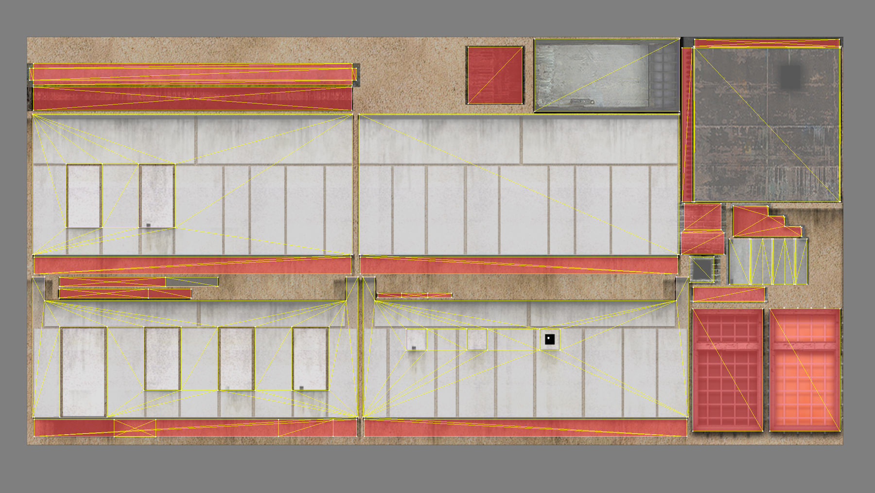 Railway Building RW BlockPost Low-poly 3D model_12