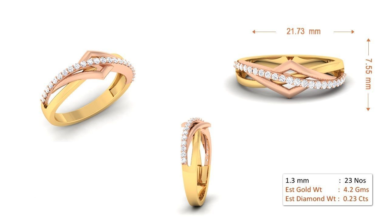 94 Couple Band Bride Groom Matching Engagement Wedding Ring 3D print model_20