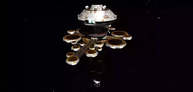 STAR TREK - OFFICE SPACE STATION Low-poly 3D model