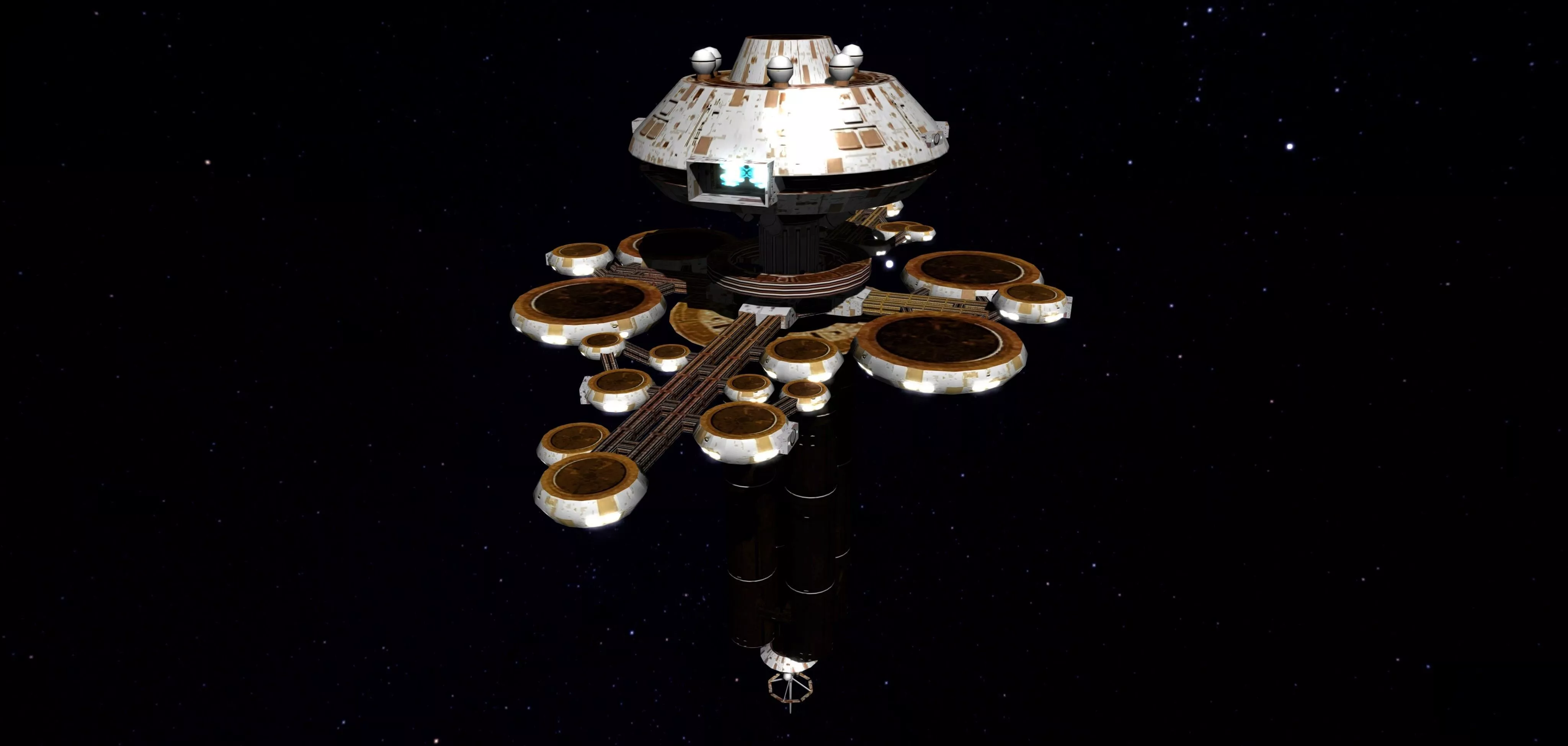 STAR TREK - OFFICE SPACE STATION Low-poly 3D model