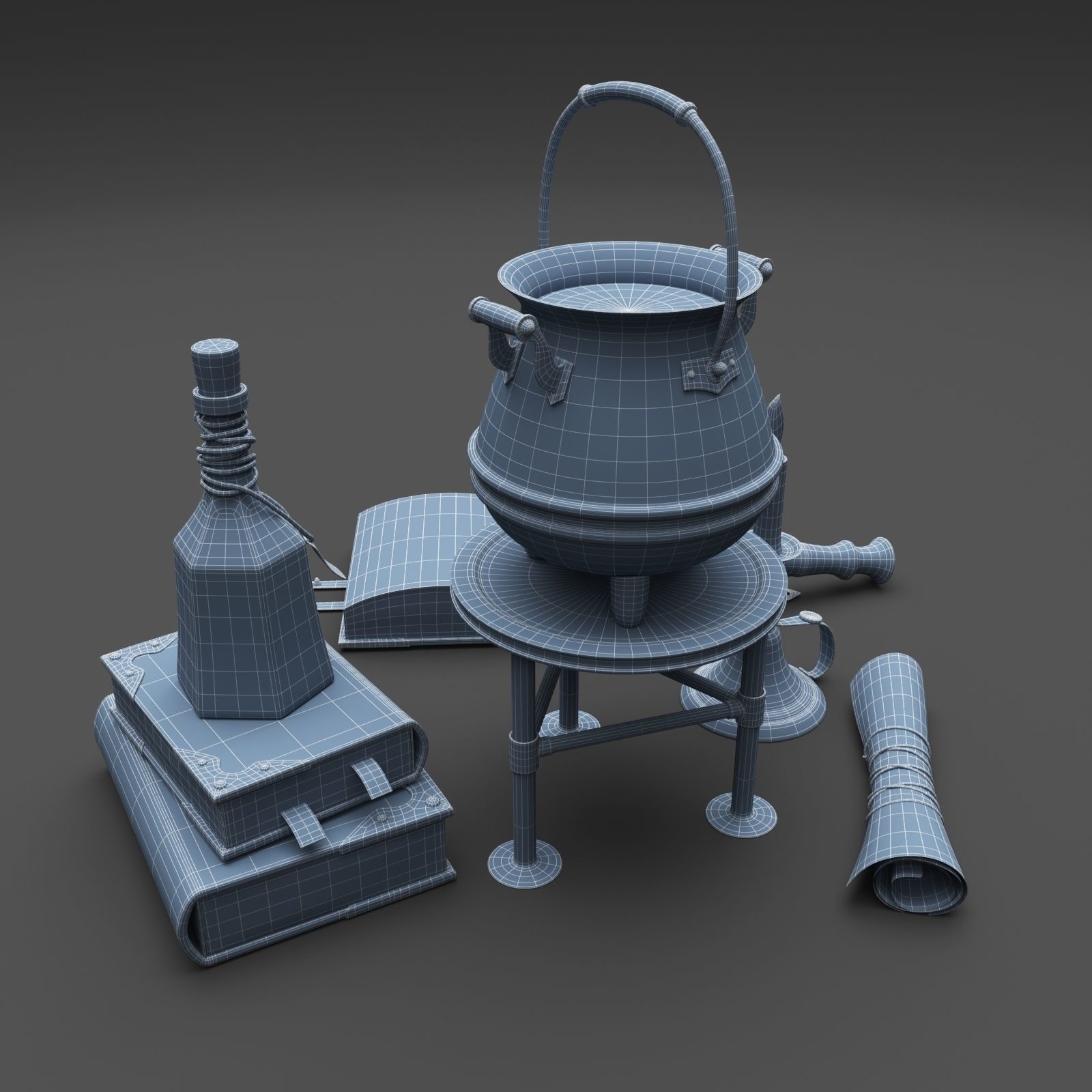 Wizard Items 3D model_18
