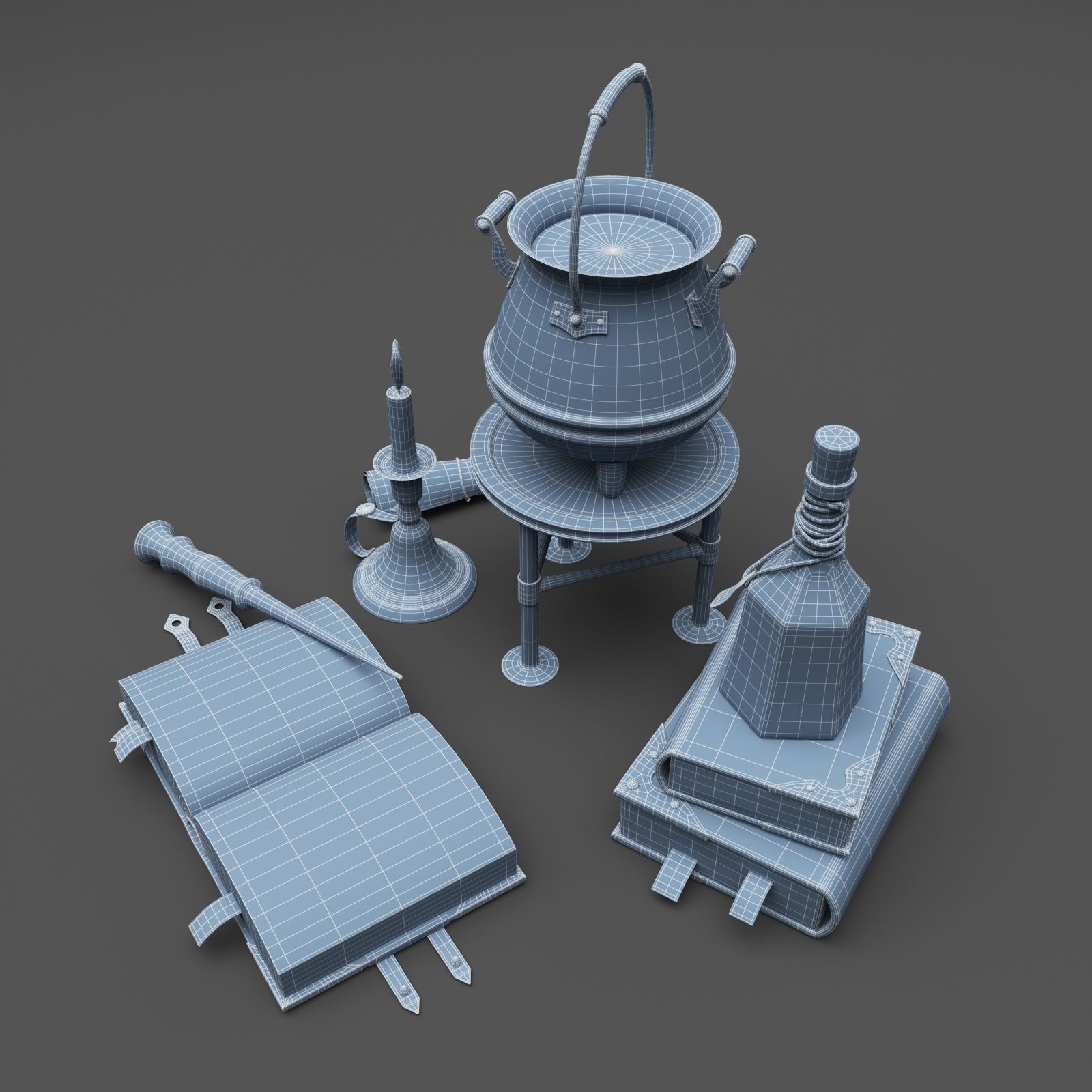 Wizard Items 3D model_19