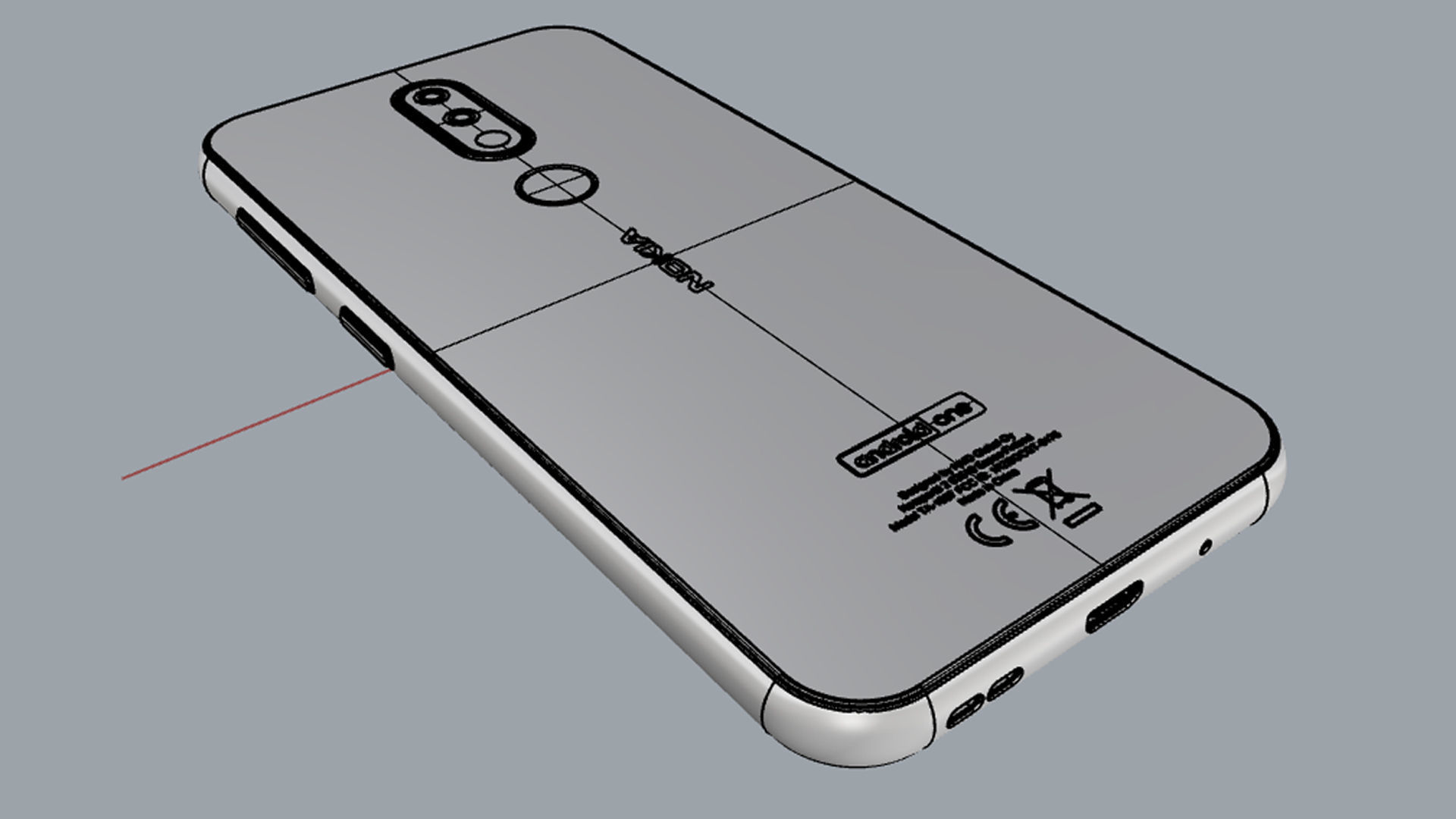 Nokia 4 2 Black 3D model_22