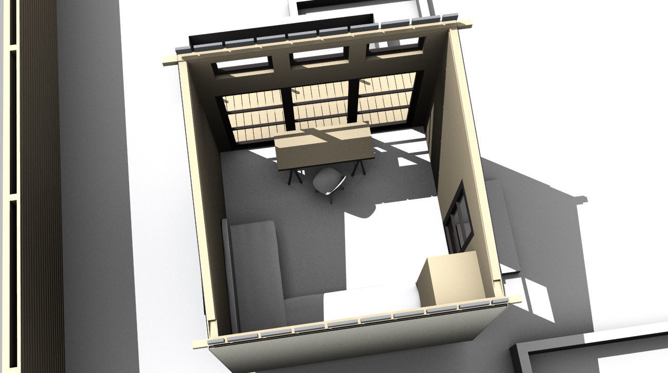 Backyard Studio or Shed 3D model_3