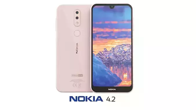 Nokia 4 2 Pink Sand 3D model