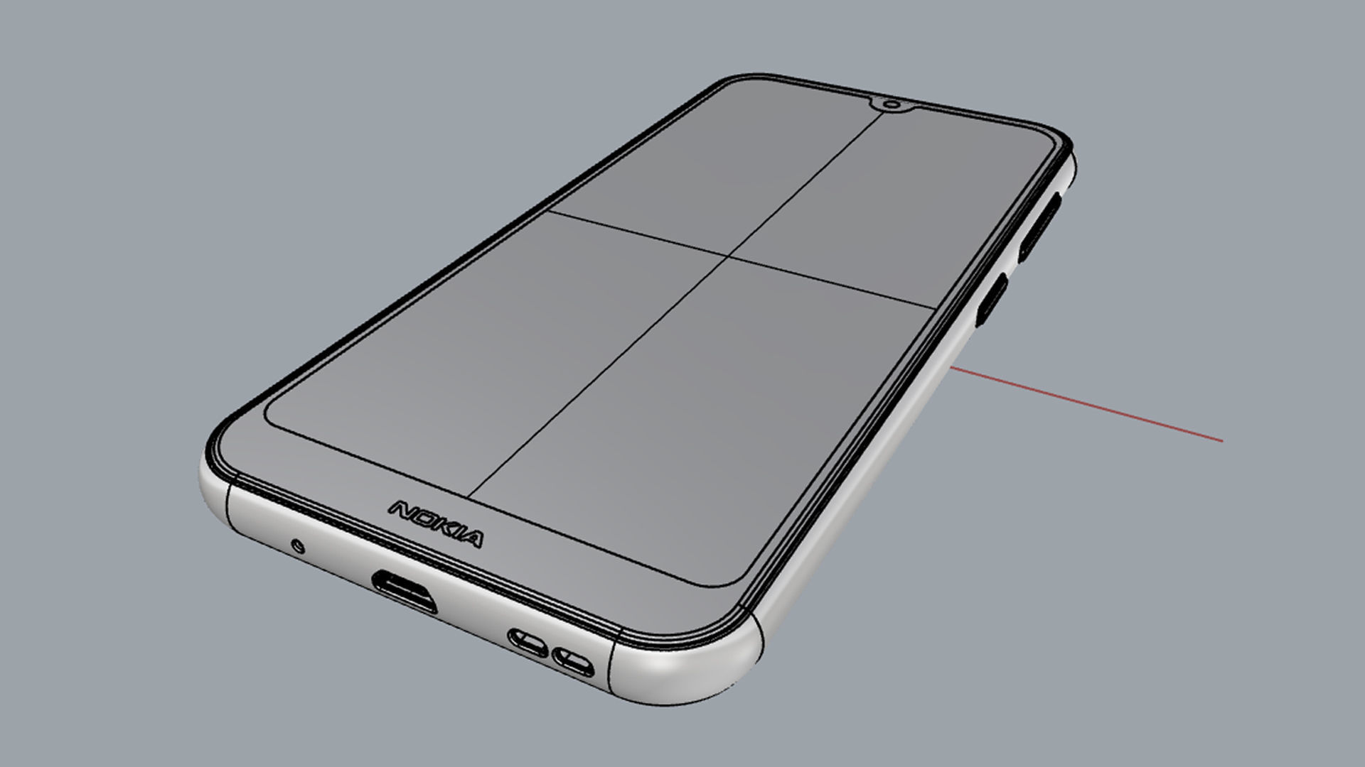 Nokia 4 2 Pink Sand 3D model_21