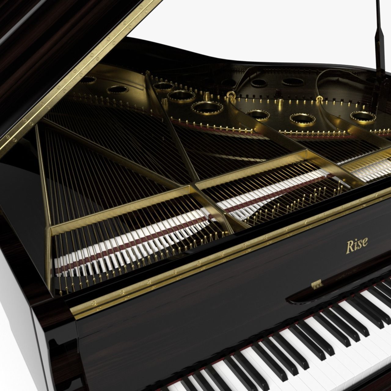 Grand Piano 3D model_6