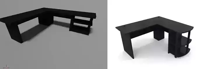 Black table