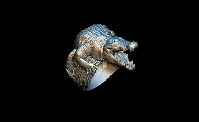 Alligator ring 3D print model
