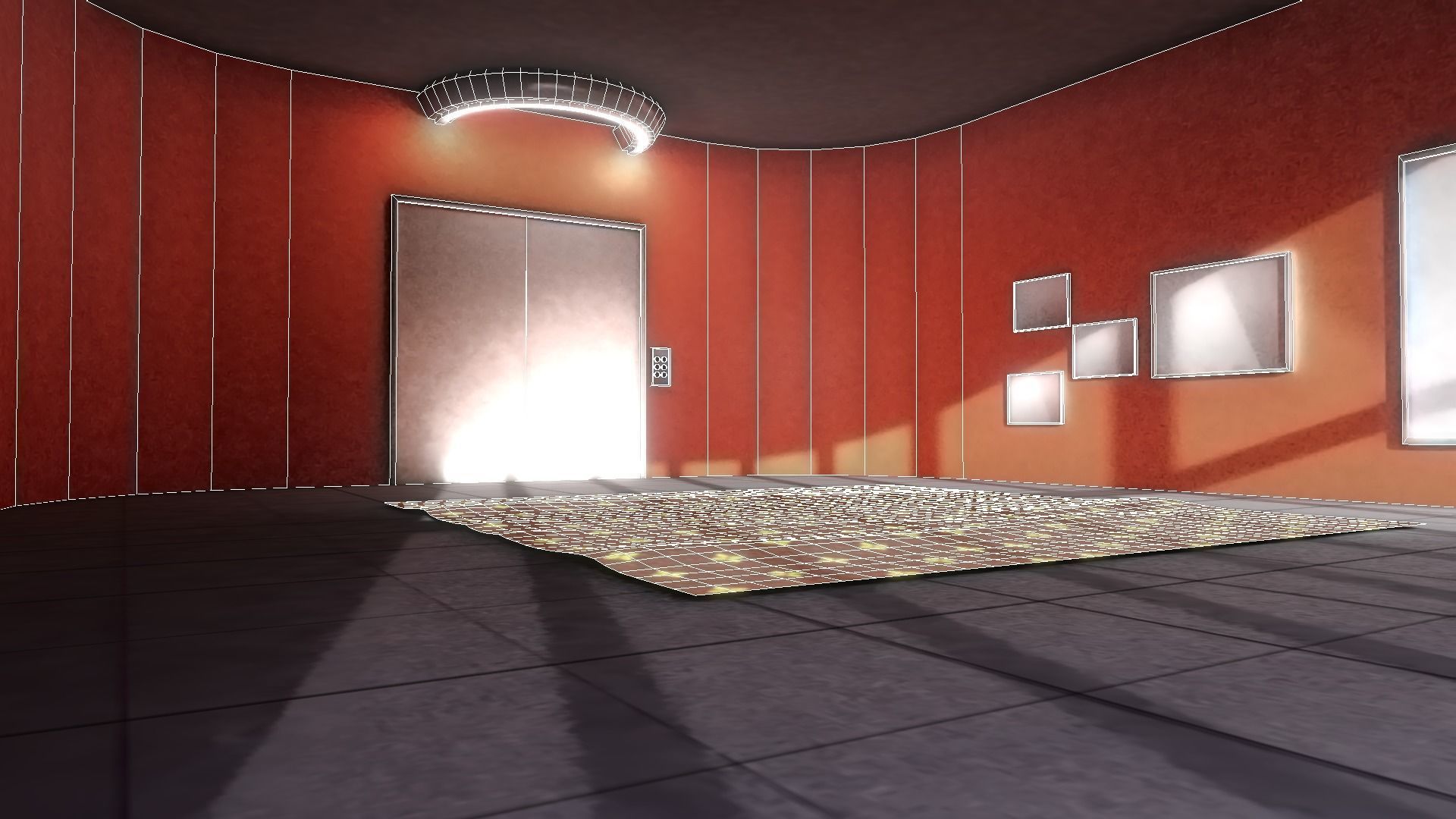  VR Room-06-09-2019  Low-poly 3D model_3