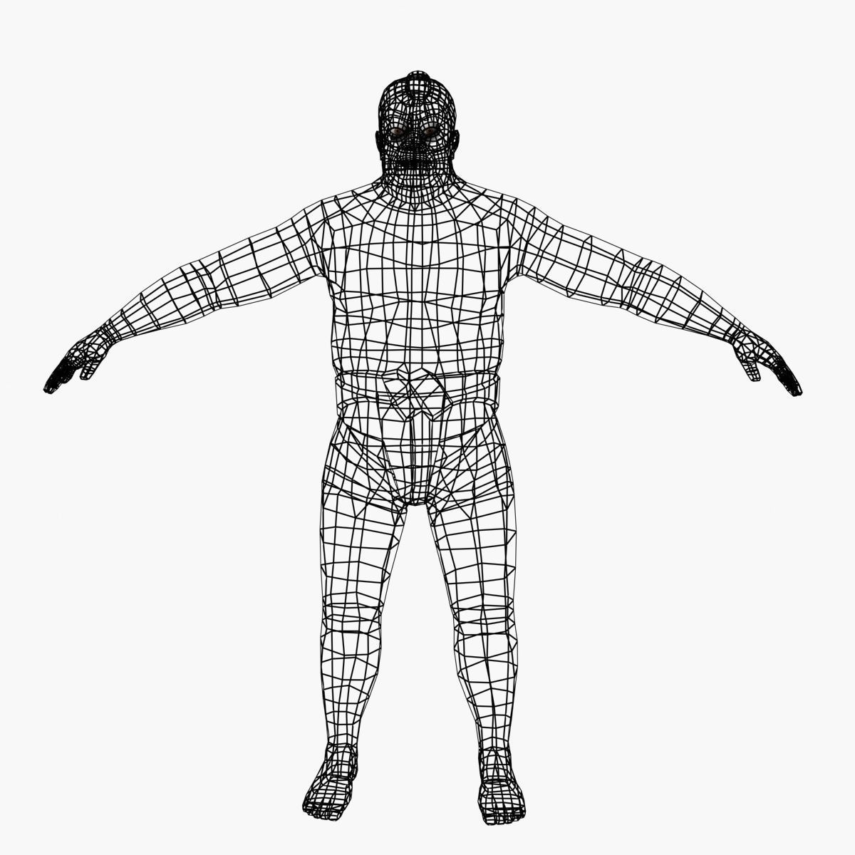 SUMO wrestler Low-poly 3D model_2