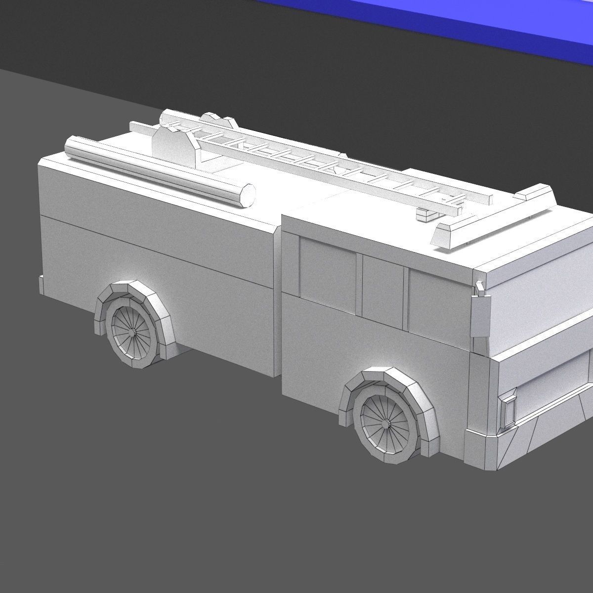 Green Town Low-poly 3D model_20