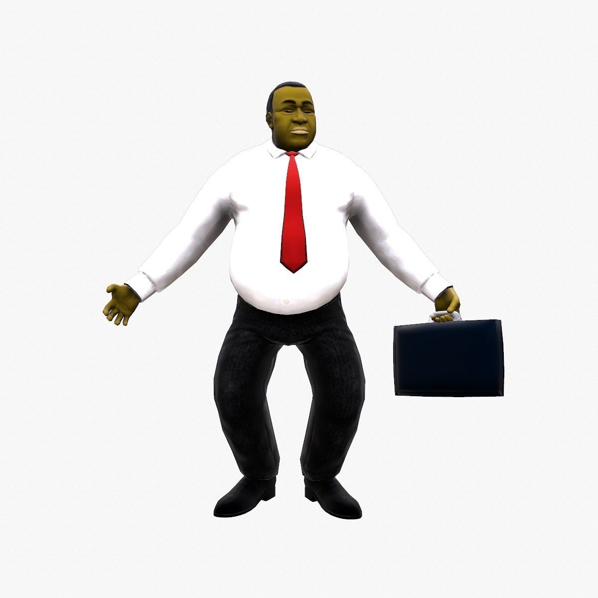 University Lecturer Low-poly 3D model_10