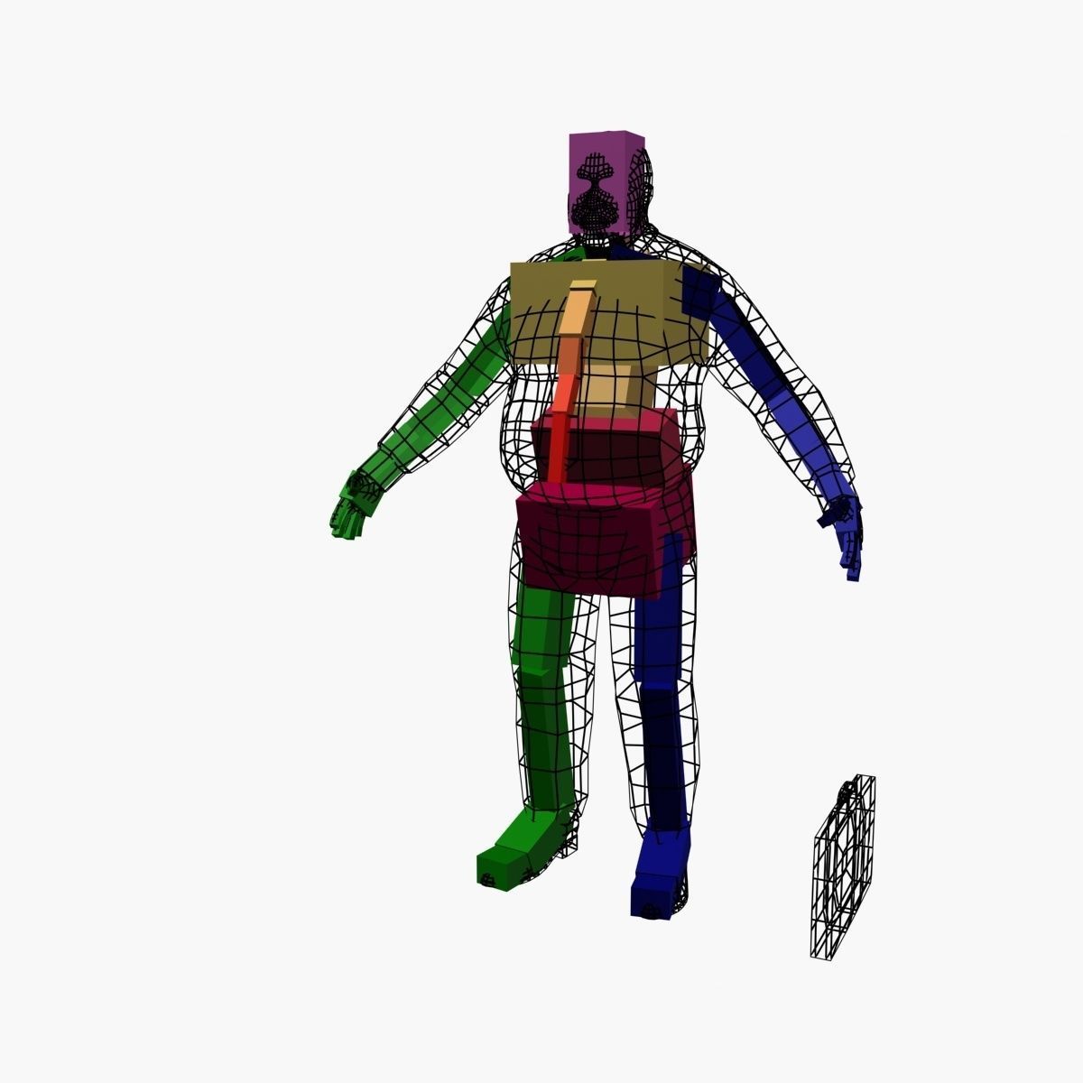 University Lecturer Low-poly 3D model_3