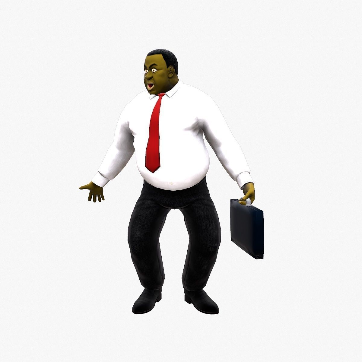University Lecturer Low-poly 3D model_12