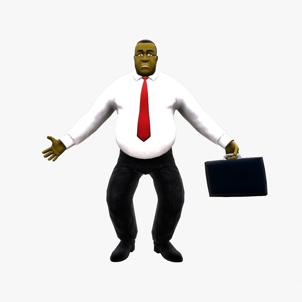 University Lecturer Low-poly 3D model_13