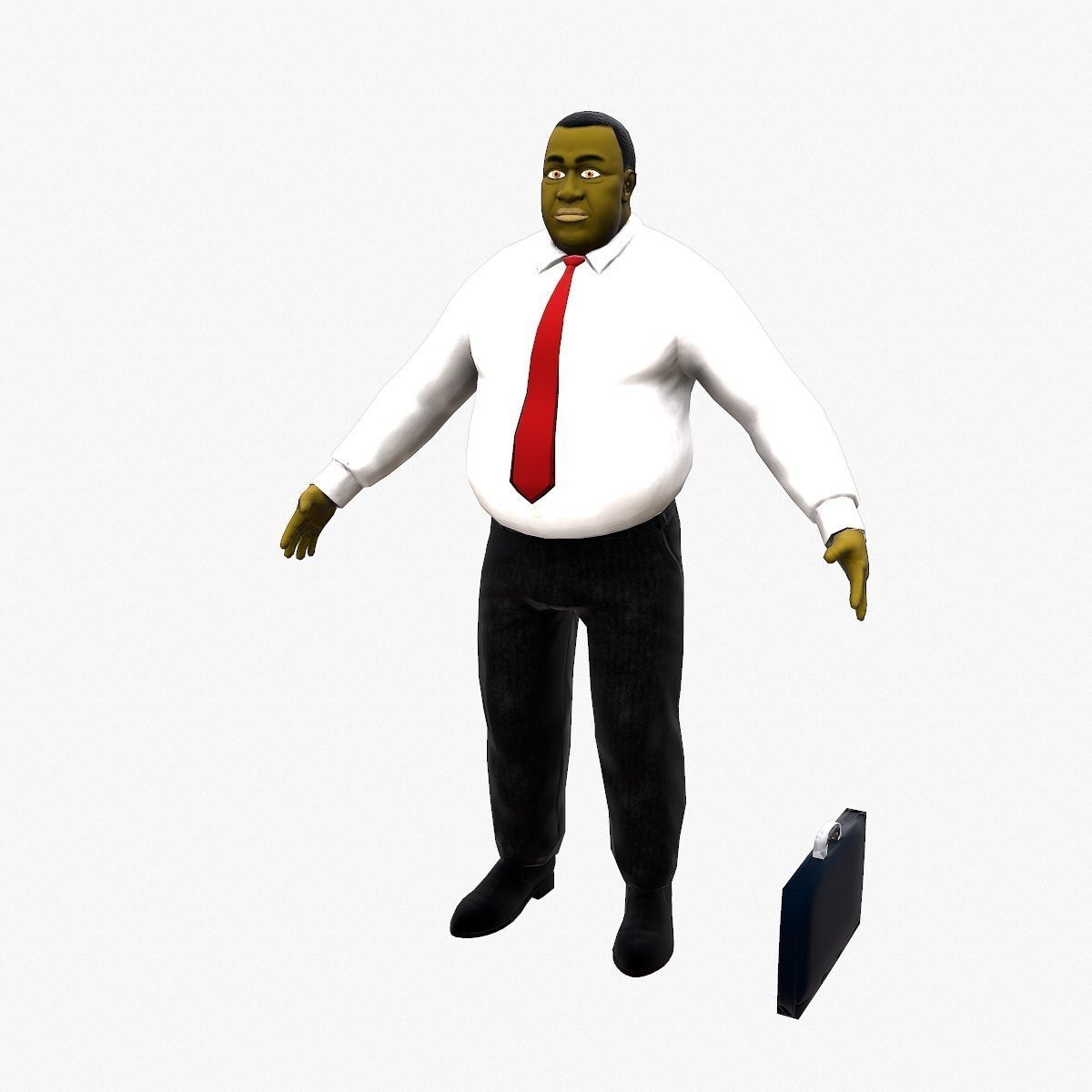 University Lecturer Low-poly 3D model_4