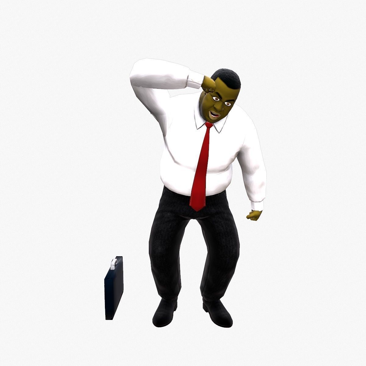 University Lecturer Low-poly 3D model_14