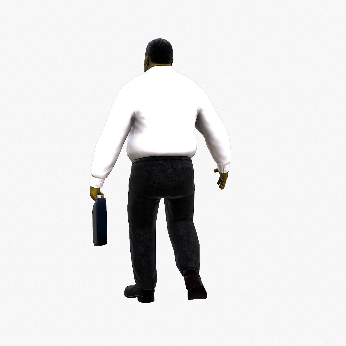 University Lecturer Low-poly 3D model_9