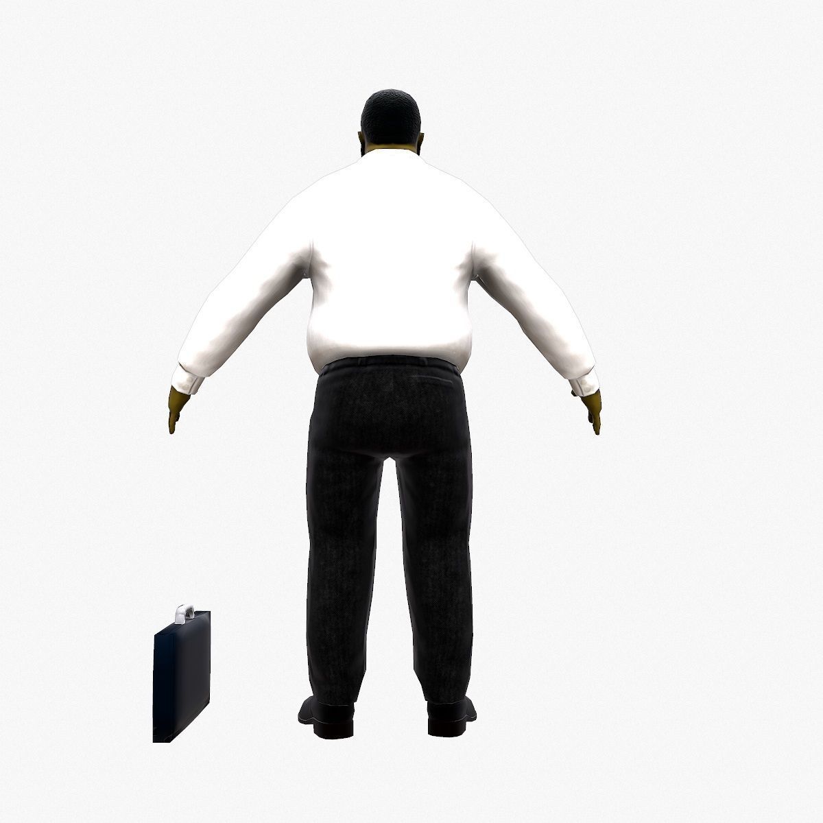 University Lecturer Low-poly 3D model_6