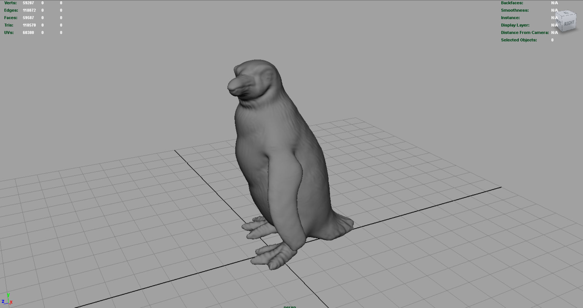 PENGUIN Low-poly 3D model_6
