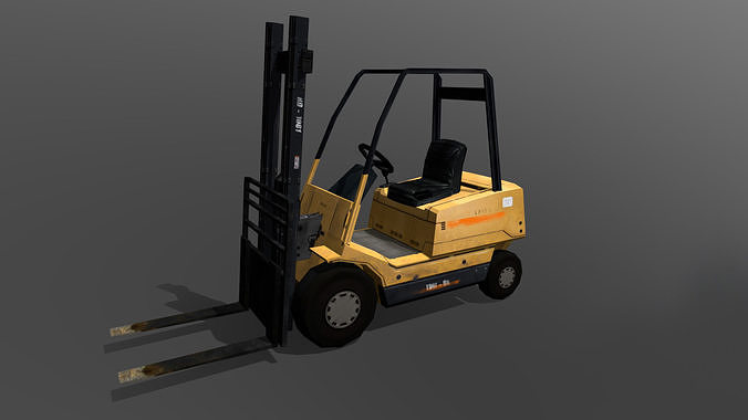 Forklift Low-poly 3D model