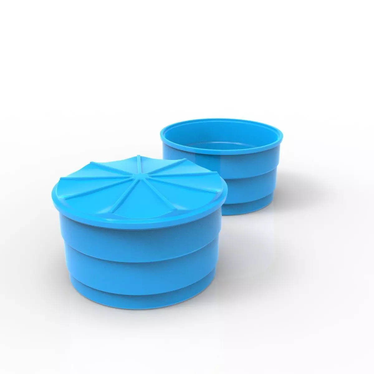 Plastic barrel 3D model_0