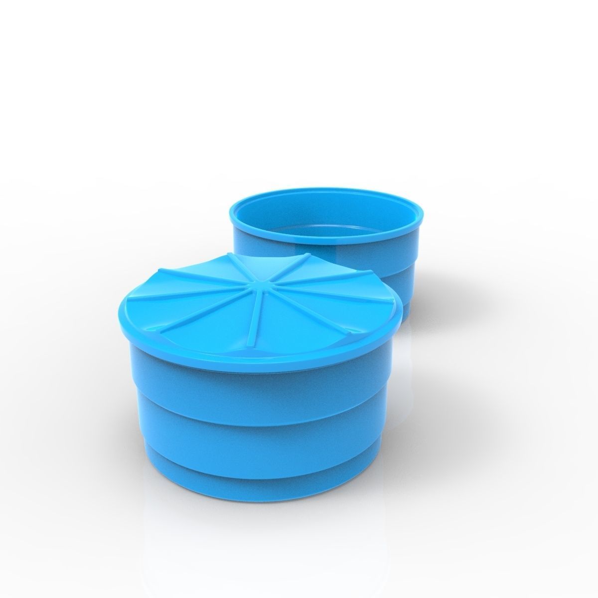 Plastic barrel 3D model_3