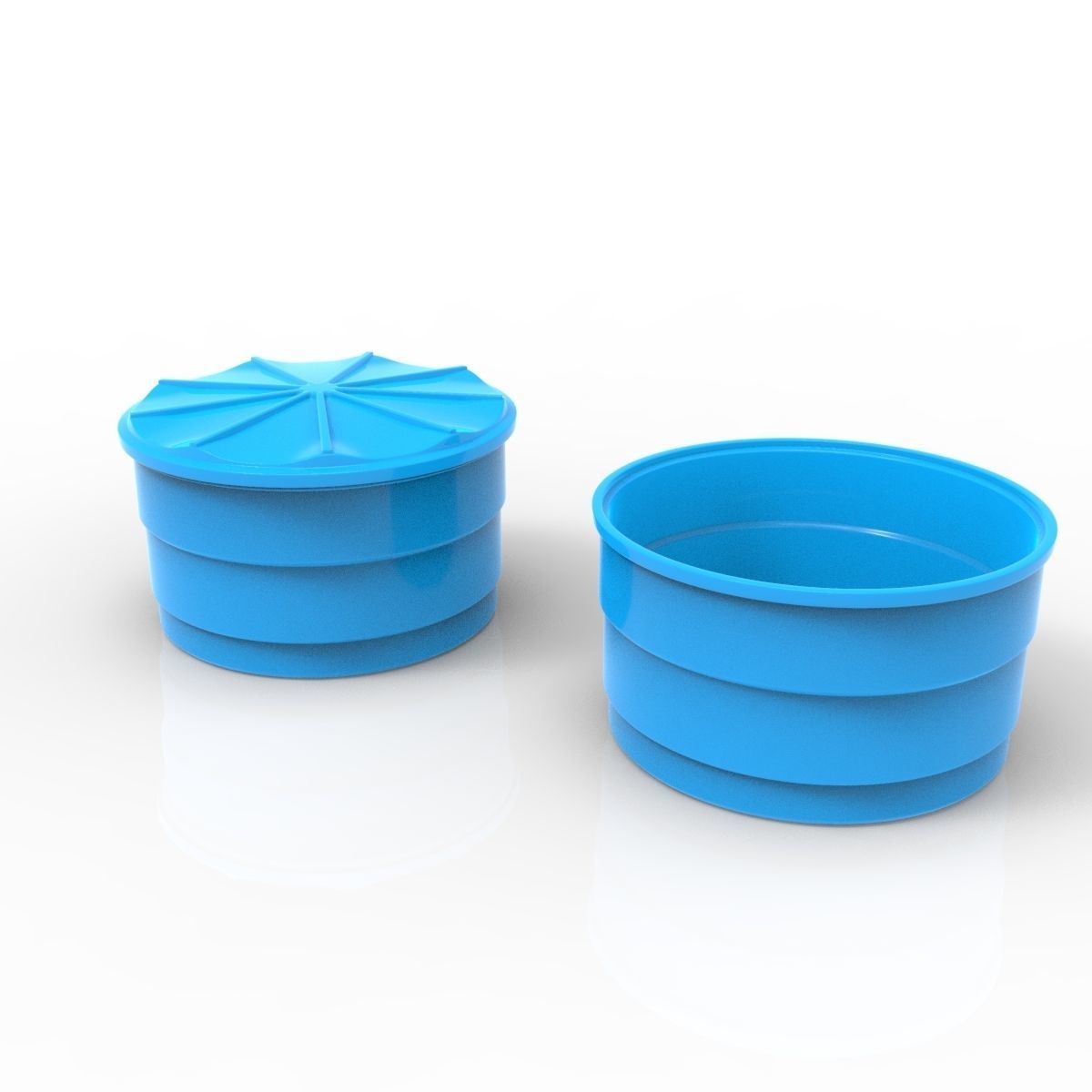 Plastic barrel 3D model_4