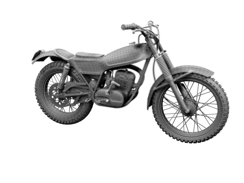Montesa Cota 247 1970 3D model_17