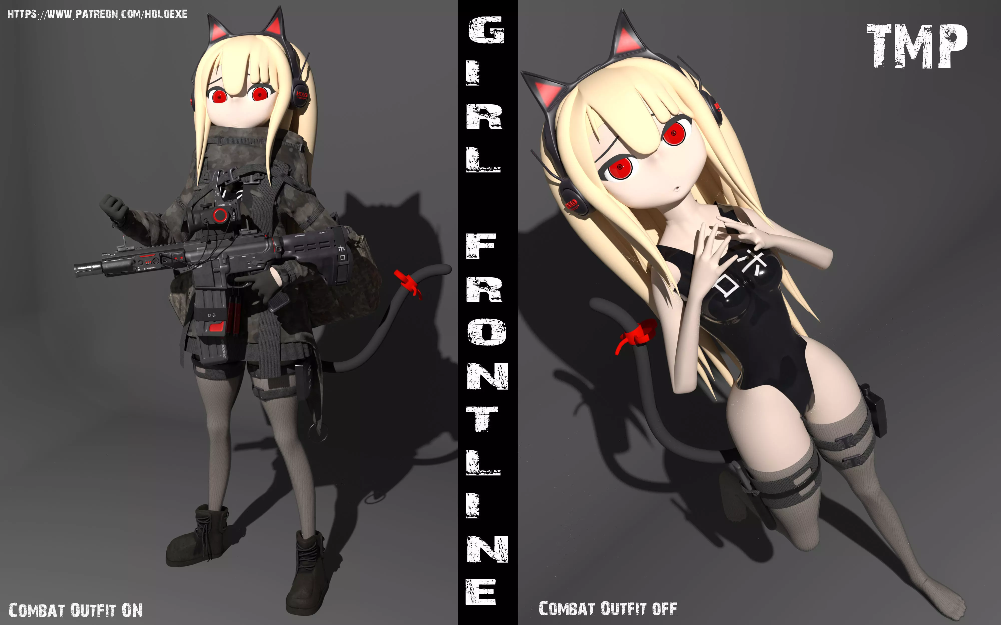 TMP Girl Frontline 3D model_0
