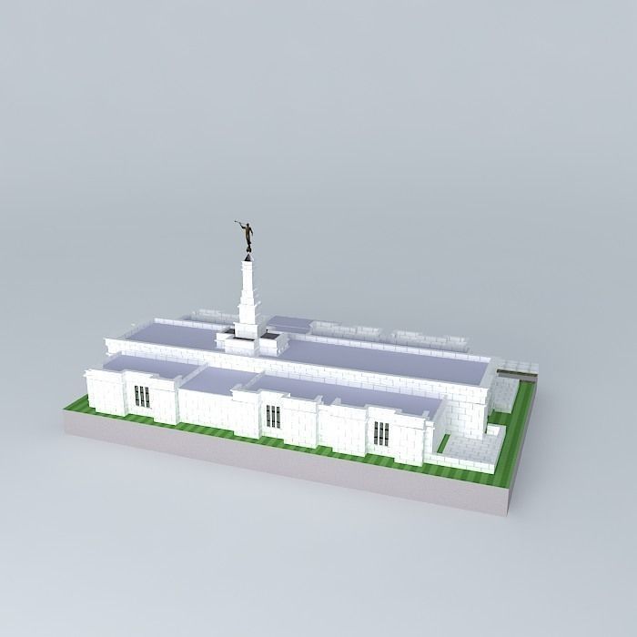 LDS. Temple St. Paul Minnesota Templo Mormon. 69th. operating... Free 3D model_1