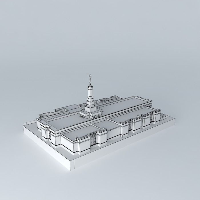 LDS. Temple St. Paul Minnesota Templo Mormon. 69th. operating... Free 3D model_4