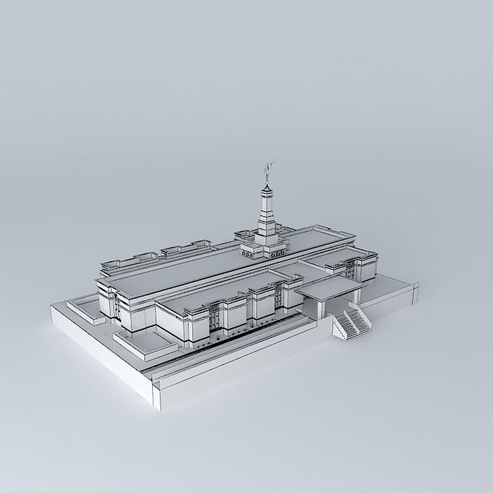 LDS. Temple St. Paul Minnesota Templo Mormon. 69th. operating... Free 3D model_3