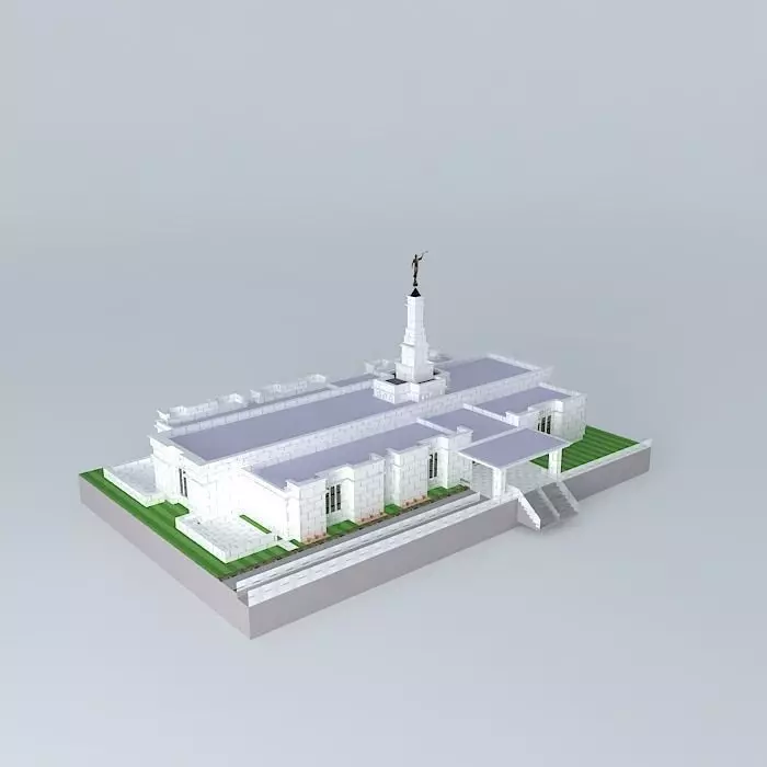 LDS. Temple St. Paul Minnesota Templo Mormon. 69th. operating... Free 3D model_0