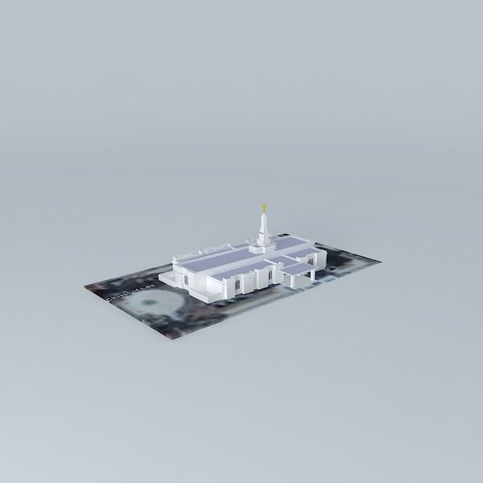 LDS Temple Columbia South Carolina Templo Mormon. 62nd operat... Free 3D model_2