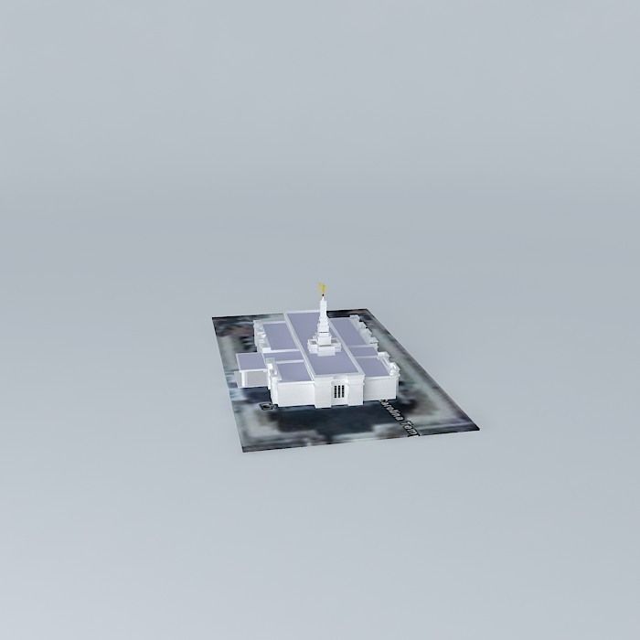 LDS Temple Columbia South Carolina Templo Mormon. 62nd operat... Free 3D model_1