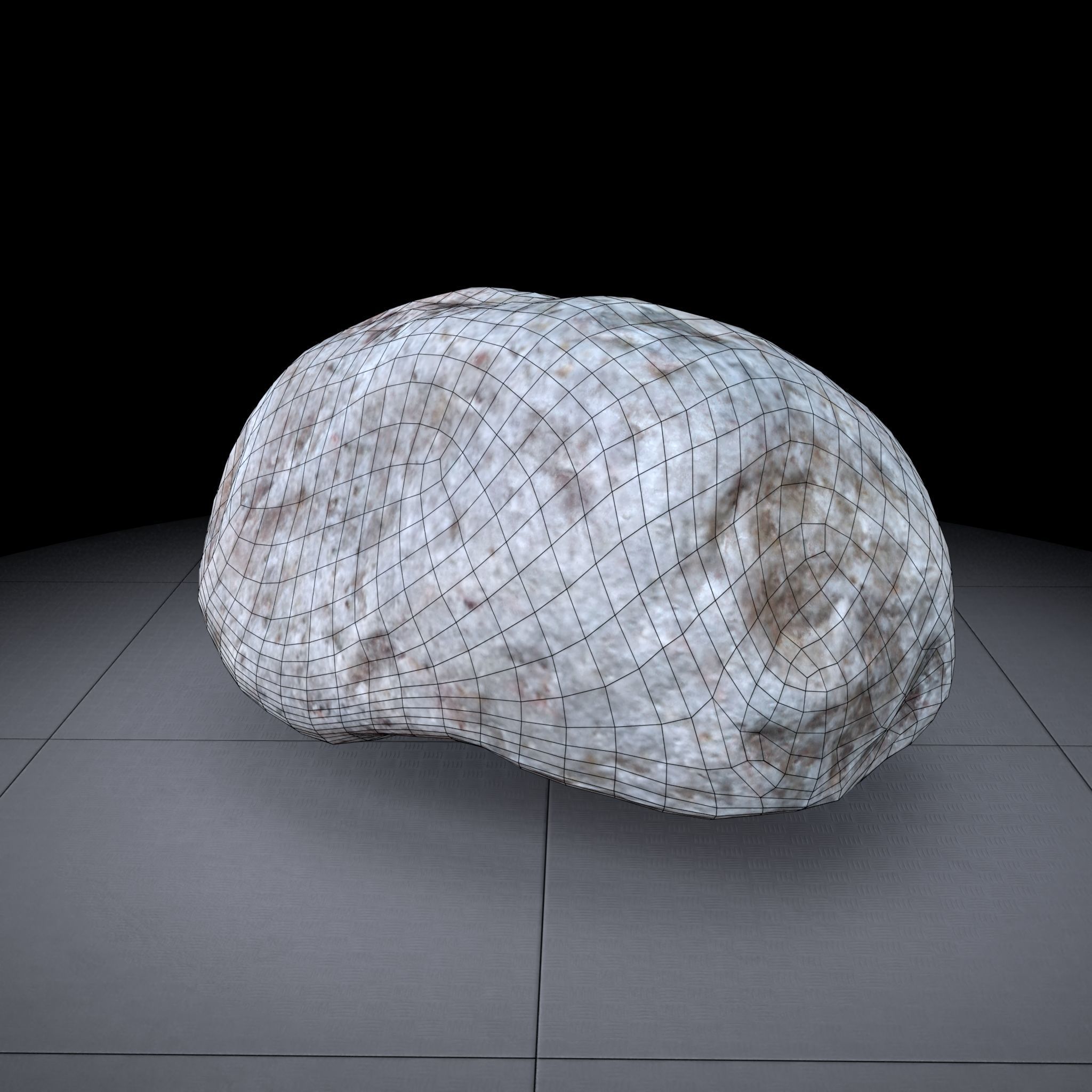 Rock 3D model - Photoscanned PBR Textures - Low-High Poly Low-poly 3D model_8